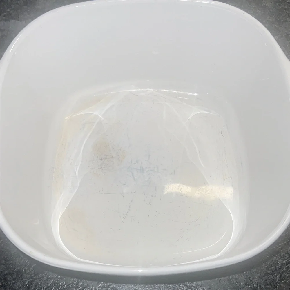 Vintage corningware Glass Lid White Casserole Dish. Spice of Life. 3 Ltr